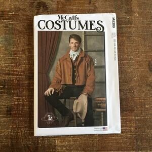 McCalls Sewing Pattern M8399 Yellowstone Buckskin Fringe Jacket Vest 44-52 UNCUT